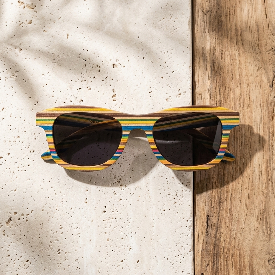 Ocean Pop - wooden sunglasses | Turtle Island Atelier
