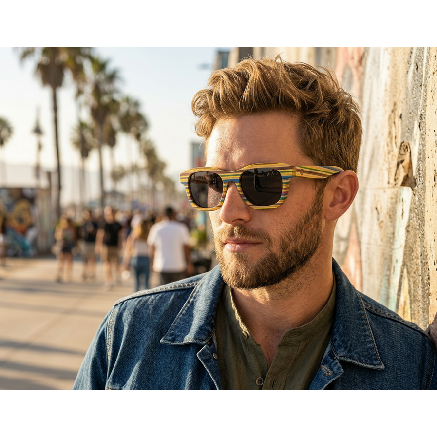 Ocean Pop - wooden sunglasses | Turtle Island Atelier