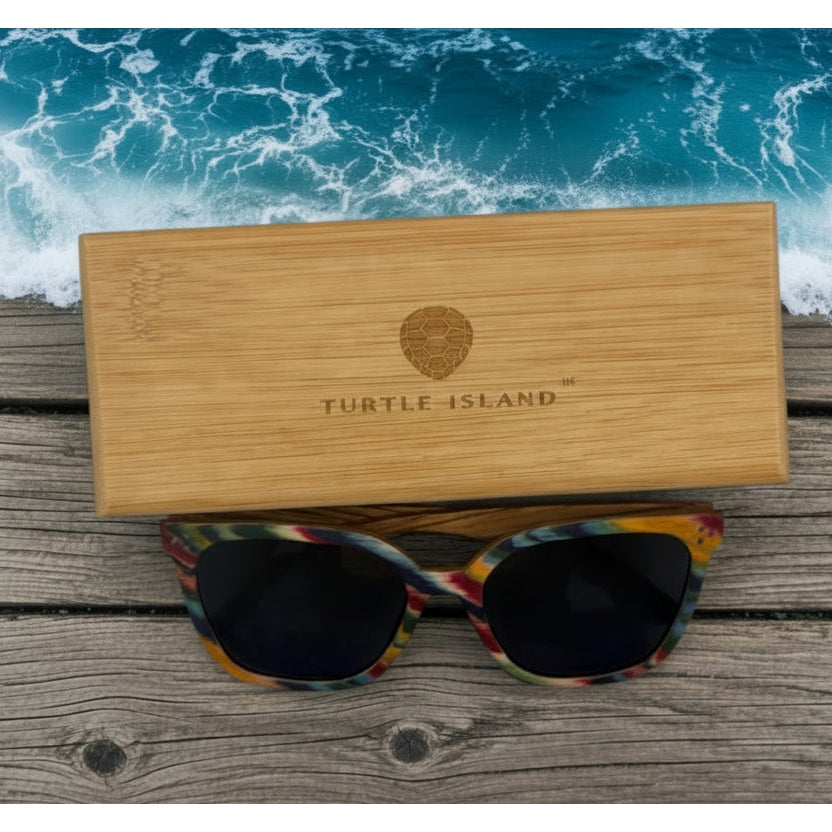 Waves Ocean - wooden sunglasses | Turtle Island Atelier